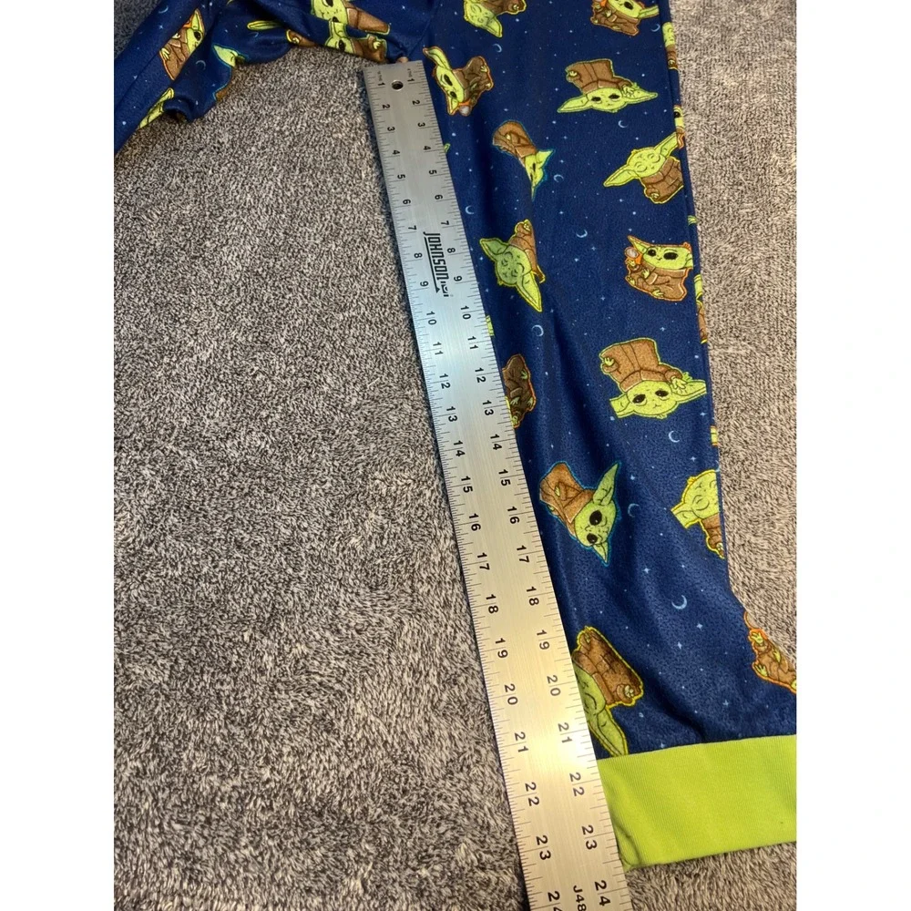 Star Wars Mandalorian Baby Yoda Grogu Boys Pajama Pants Navy Blue Size 10/12 L